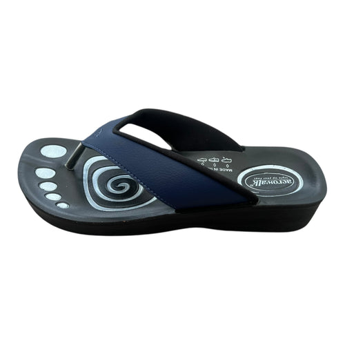 Aerowalk tåsplit sandal - marineblå