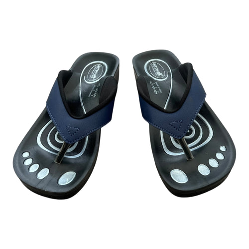 Aerowalk tåsplit sandal - marineblå
