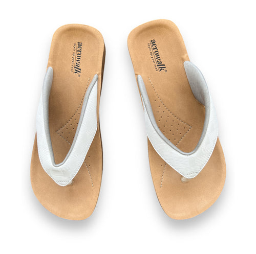 Aerowak tåsplit sandal - Supersoft hvid