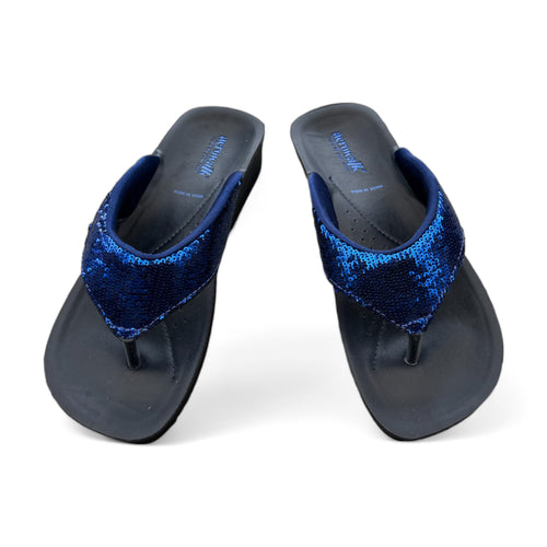 Aerowalk tåsplit sandal - Supersoft blå widestrap