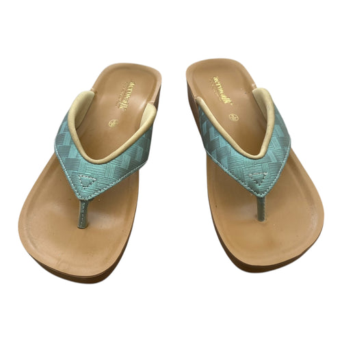 Aerowak tåsplit sandal - Supersoft grøn