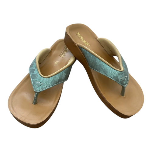 Aerowak tåsplit sandal - Supersoft grøn