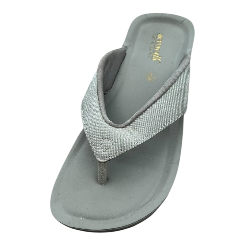 Aerowalk tåsplit sandal - Supersoft sølv glitter
