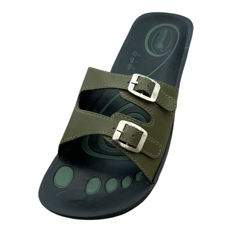 Aerowalk rem sandal - oliven