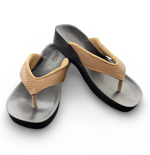 Aerowak tåsplit sandal - Supersoft savanna