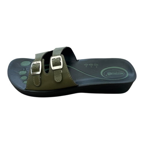 Aerowalk rem sandal oliven
