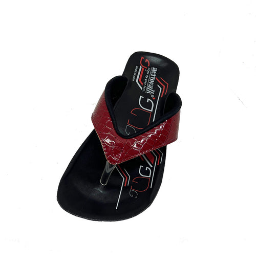 Aerowalk tåsplit sandal - cherry croco