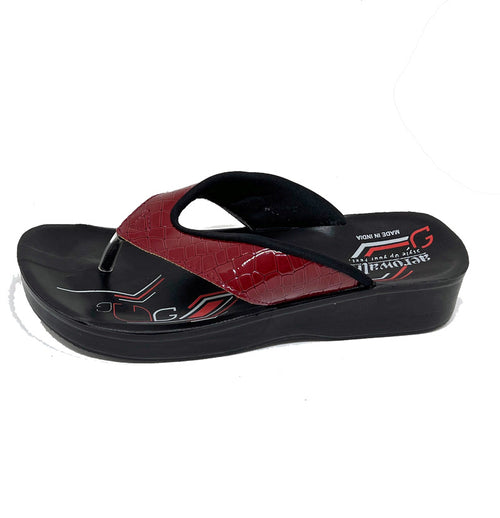 Aerowalk tåsplit sandal - cherry croco