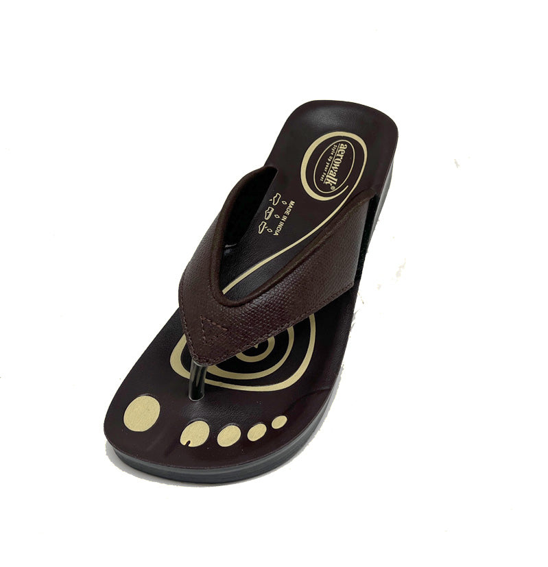 Aerowalk tåsplit sandal - dark chocolate