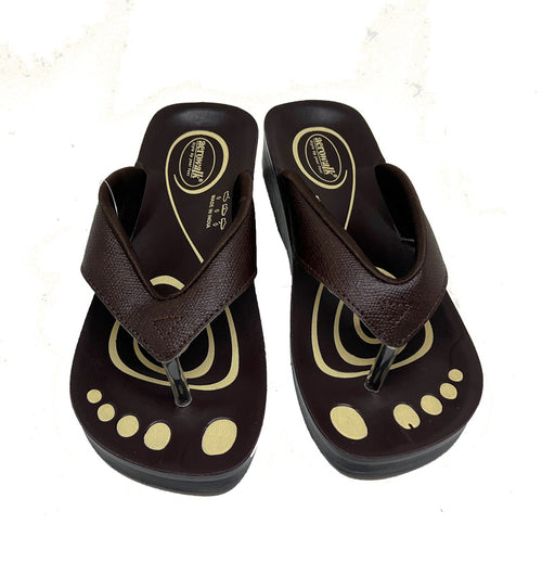 Aerowalk tåsplit sandal - dark chocolate